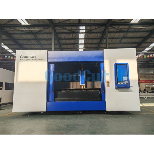 GC-3060FC-D Double Pallet Whole Protect Cover High Speed 12000W IPG Fiber Laser Cutting Machine for Sheet Metal Fabrication GC-3060FC-D Double Pallet Whole Protect Cover High Speed 12000W IPG Fiber Laser Cutting Machine for Sheet Metal Fabrication