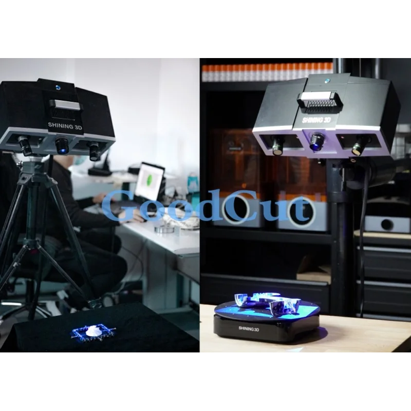 GoodCut OptimScan 5M Plus 3D Scanner Multiple Scan Range HDR Function for High-contrast Objects Black and White Surfaces 