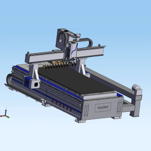 GoodCut GC2040ATC-4Axis CNC Router 180 Degree Rotating Head 400mm Side Rotary for Furniture 
