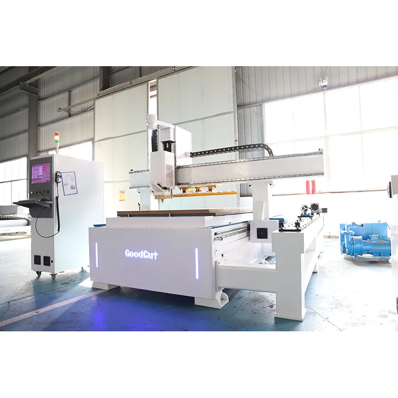 GoodCut GC1325ATC-R CNC Router with Side Rotary Woodworking Furniture Engraving Cylinder-shaped Material Carving 