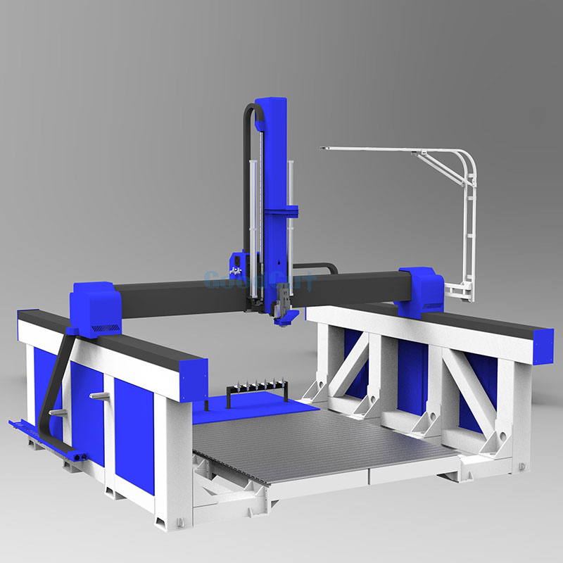 GoodCut GC1325ATC-4Axis GC4060-5Axis CNC Router High Z Size with 180/360 Degree Rotating Head  