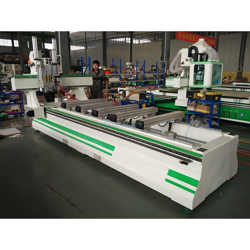 GC1325ATC-PTP Point to Point Table PTP ATC CNC Router Machine with Horizontal Spindle Drilling Kit Saw Blade Panel Furniture Grooving Milling 