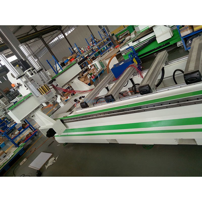 GC1325ATC-PTP Point to Point Table PTP ATC CNC Router Machine with Horizontal Spindle Drilling Kit Saw Blade Panel Furniture Grooving Milling 