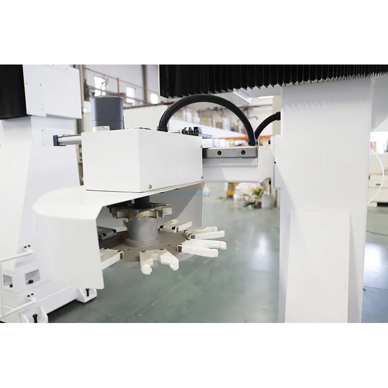 GC-5Axis Movable Table Double Workstations CNC Router Curved Wood Solid Wood Chair Back Armrests 