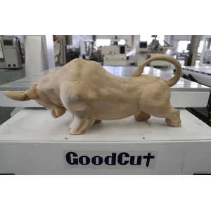 GC1012-5AD Movable Table Double Workstations CNC Router Curved Wood Solid Wood Chair Back Armrests 