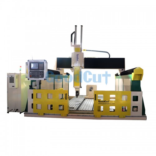 GC-1325-5Axis with RTCP Function CNC Router with Rotary Big Size High Z axis Industrial Machine for Wood Foam EPS 3D Milling Carving 