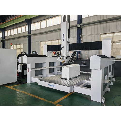 GC2040ATC-4Axis High Z Axis 180degree Rotating Head Automatic Tools Changer CNC Router Foam EPS Carving Engraving Machine with Table Rotary 