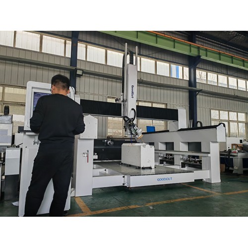 GC2040ATC-4Axis High Z Axis 180degree Rotating Head Automatic Tools Changer CNC Router Foam EPS Carving Engraving Machine with Table Rotary 