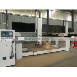 GC1325ATC-4 Axis CNC Router with 9KW Spindle 180 Degree Rotating Head for Cutting Foam PVC Board 