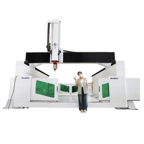 GC-5Axis High-end 5Axis CNC Wood Router Stone Carving Aluminum Milling Machine 360Degree Rotating Head