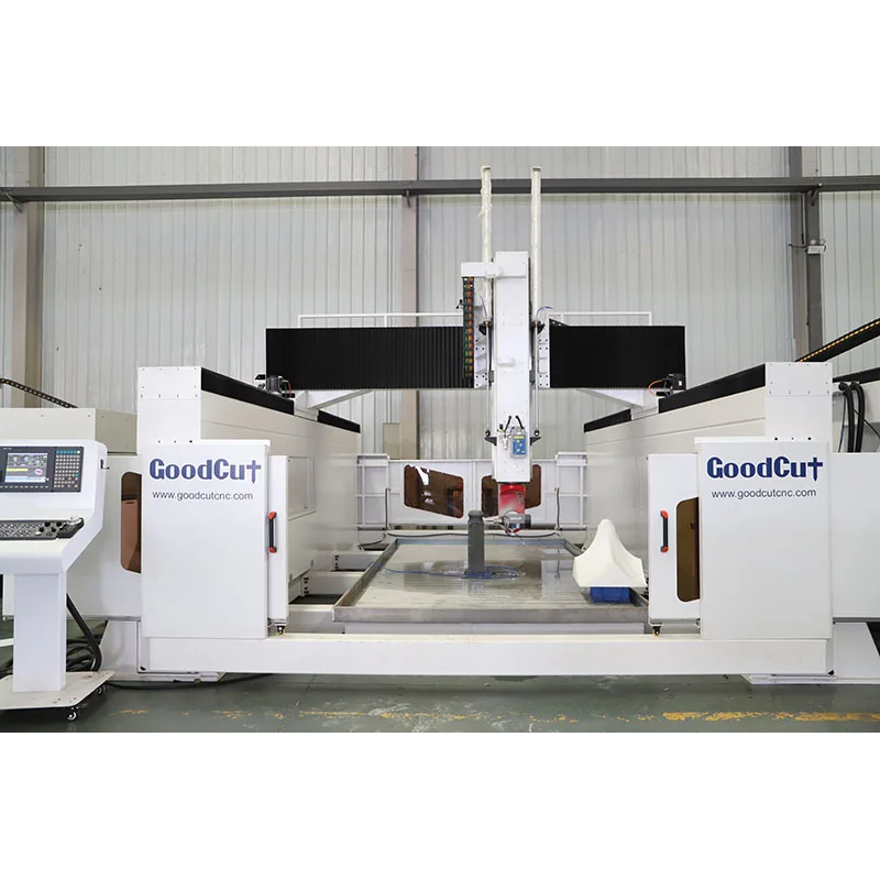 GC-5Axis High-end 5Axis CNC Wood Router Stone Carving Aluminum Milling Machine 360Degree Rotating Head 