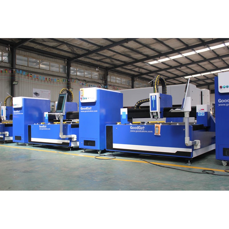 GC-1530F Raycus/Max/IPG Fiber Laser Metal Sheets Cutting Machine with Cypcut Controller 